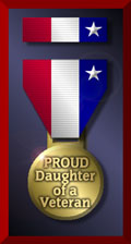 Proud to be a Daughter of a Veteran Medal